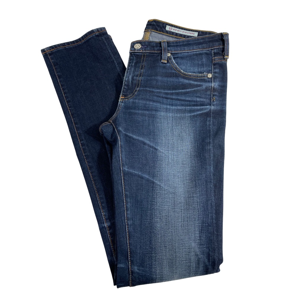 AG Adriano Goldschmied Premiere The Skinny Jeans‎ Dark Wash Stretch Womens 28 - Picture 8 of 8